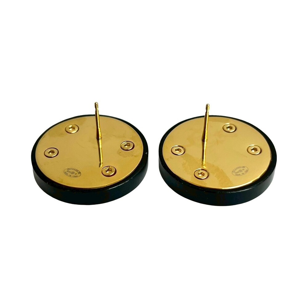 CHANEL Black Logo Earrings - Picture 5 of 5